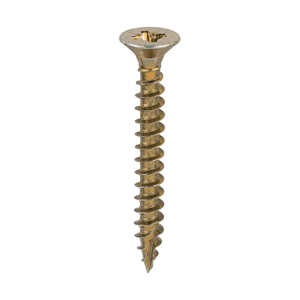 Multi-purpose Screws - double countersunk yellow 6mm